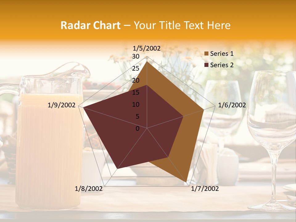 Romance Wineglasses Outside PowerPoint Template