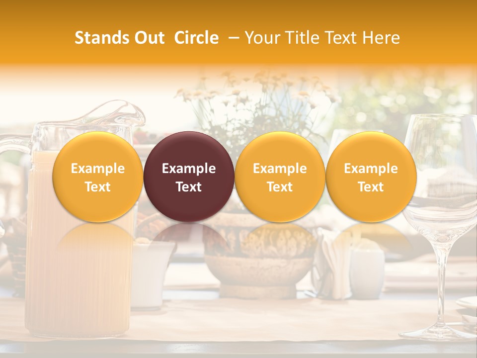 Romance Wineglasses Outside PowerPoint Template