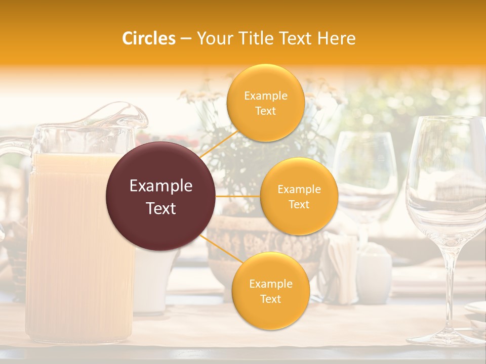 Romance Wineglasses Outside PowerPoint Template