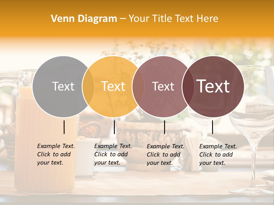 Romance Wineglasses Outside PowerPoint Template