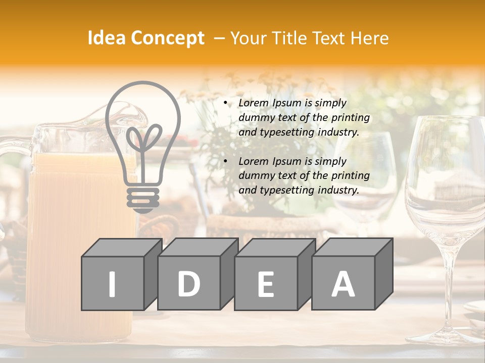 Romance Wineglasses Outside PowerPoint Template