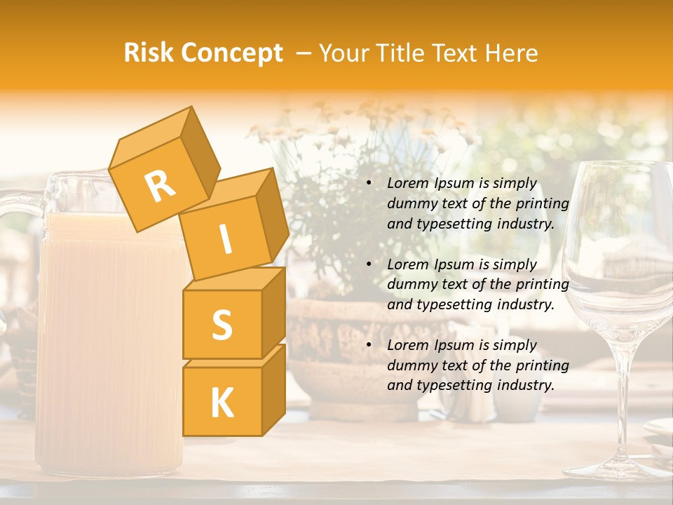 Romance Wineglasses Outside PowerPoint Template