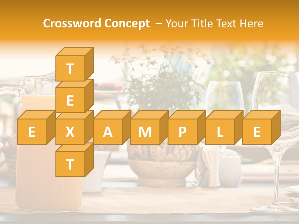 Romance Wineglasses Outside PowerPoint Template