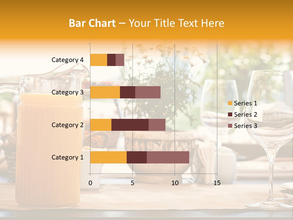 Romance Wineglasses Outside PowerPoint Template