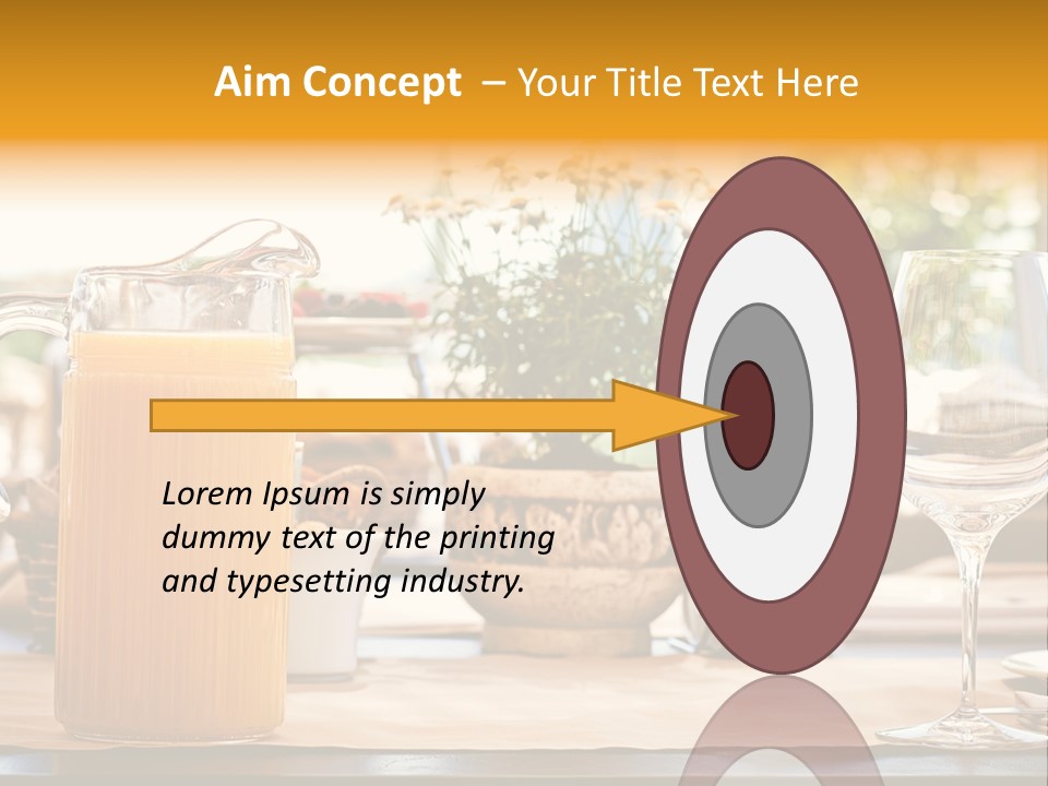 Romance Wineglasses Outside PowerPoint Template