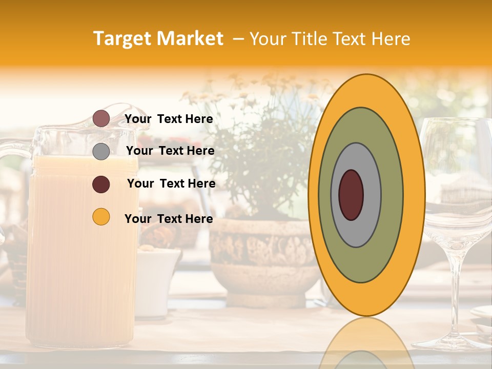 Romance Wineglasses Outside PowerPoint Template