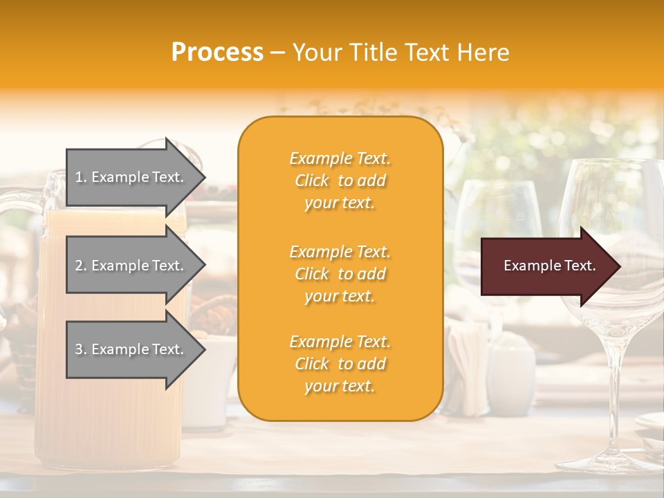 Romance Wineglasses Outside PowerPoint Template