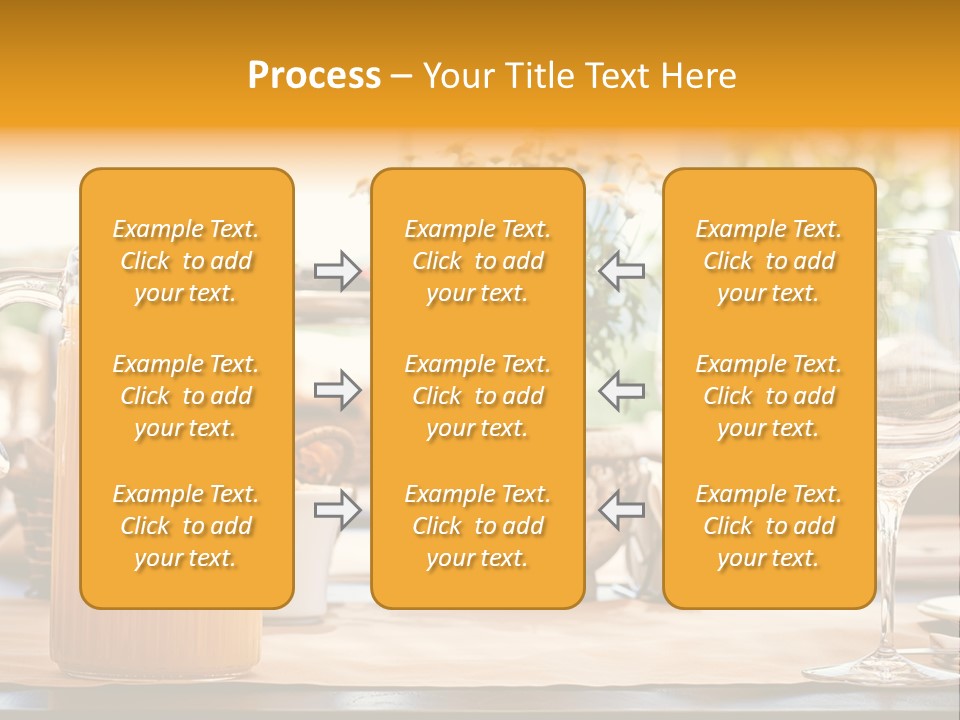 Romance Wineglasses Outside PowerPoint Template