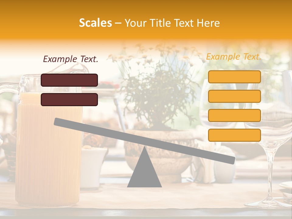 Romance Wineglasses Outside PowerPoint Template