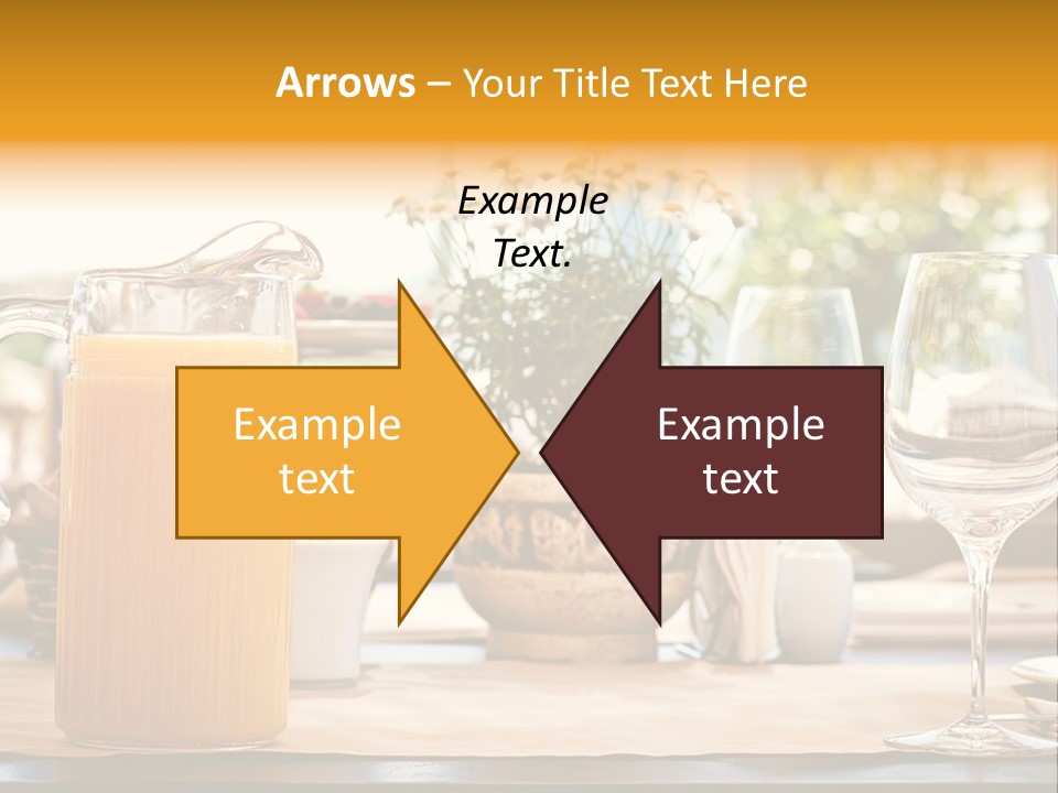 Romance Wineglasses Outside PowerPoint Template