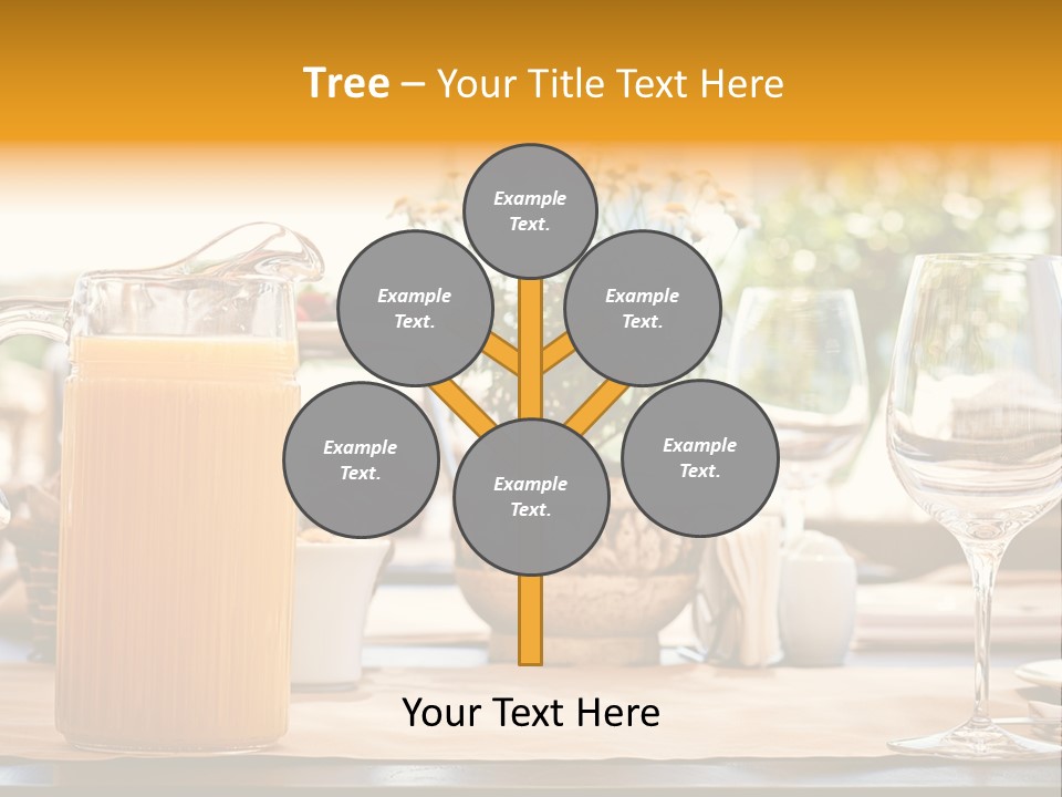 Romance Wineglasses Outside PowerPoint Template