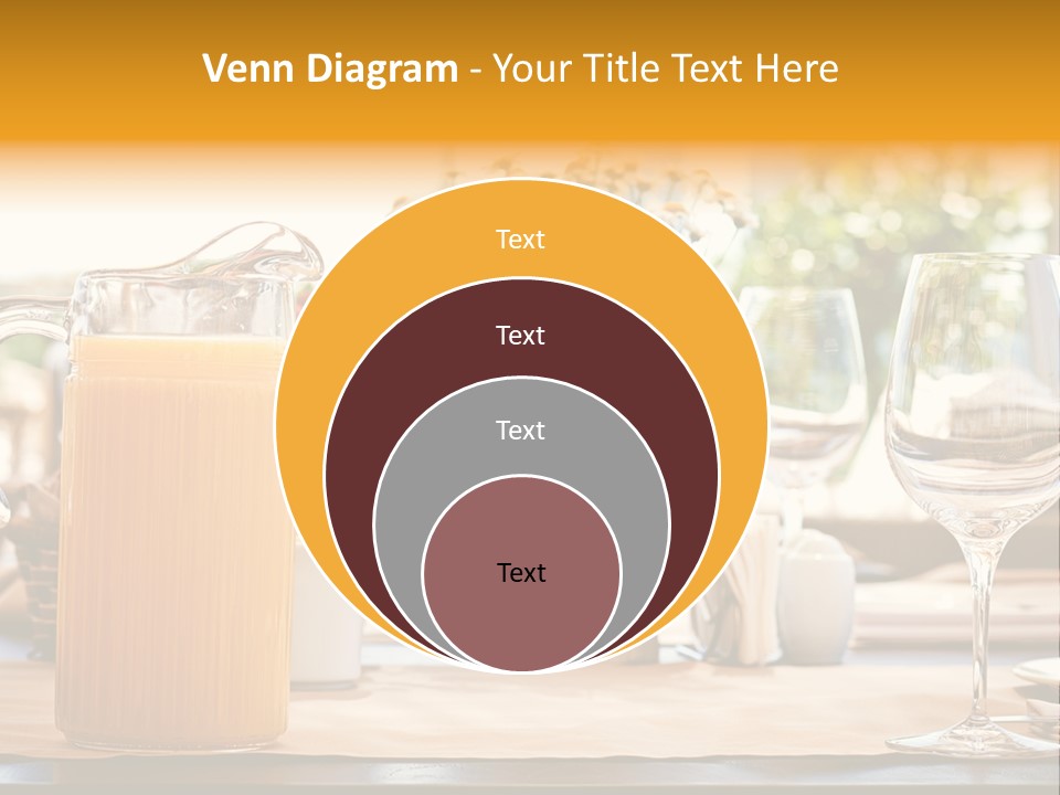 Romance Wineglasses Outside PowerPoint Template