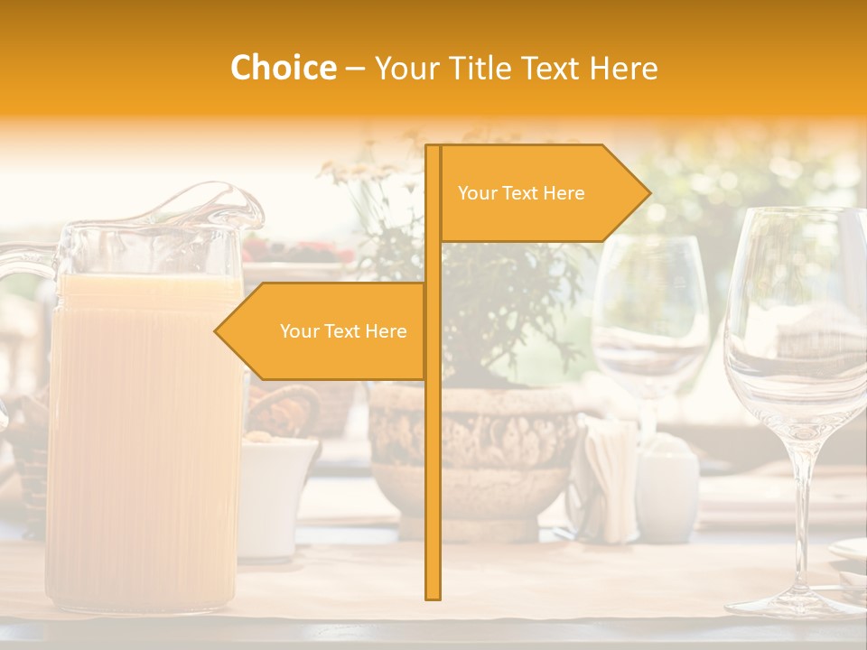 Romance Wineglasses Outside PowerPoint Template