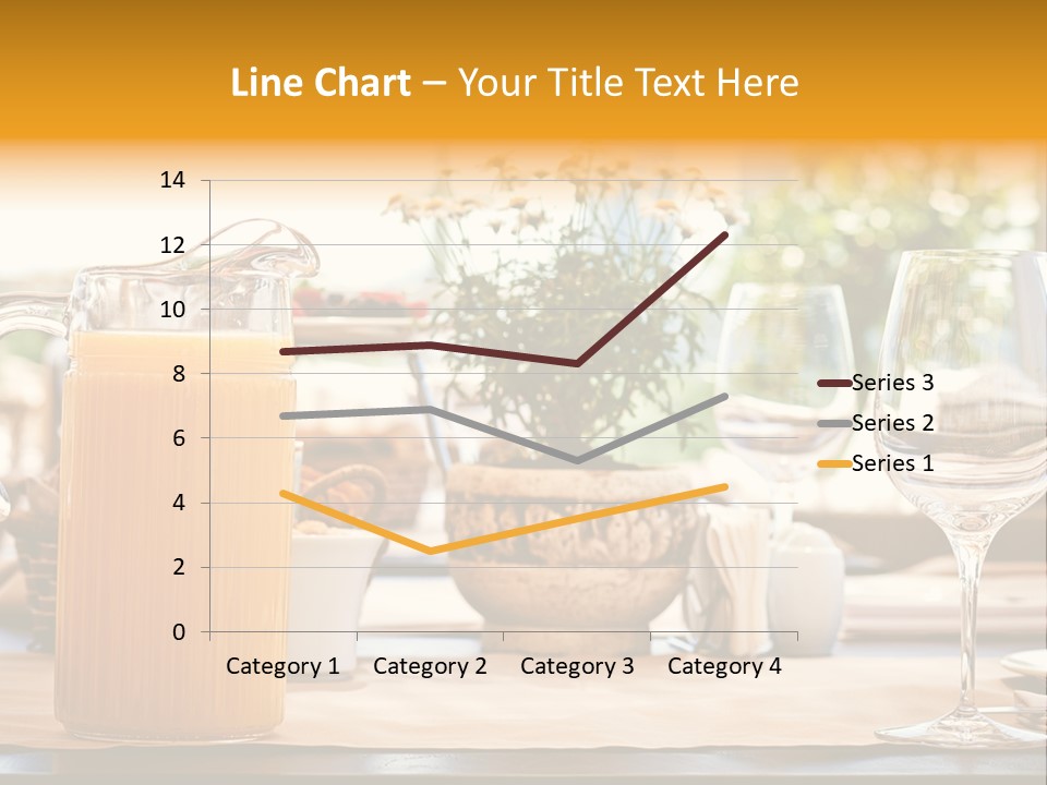 Romance Wineglasses Outside PowerPoint Template