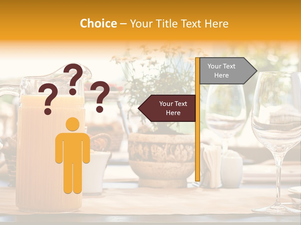 Romance Wineglasses Outside PowerPoint Template