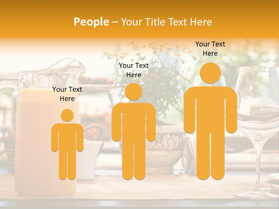 Romance Wineglasses Outside PowerPoint Template