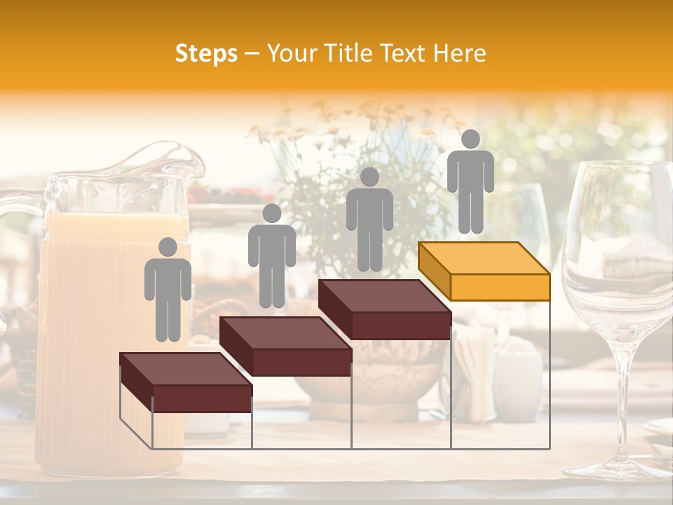 Romance Wineglasses Outside PowerPoint Template