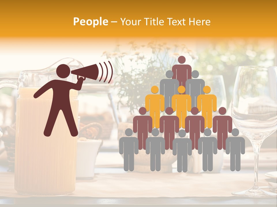 Romance Wineglasses Outside PowerPoint Template