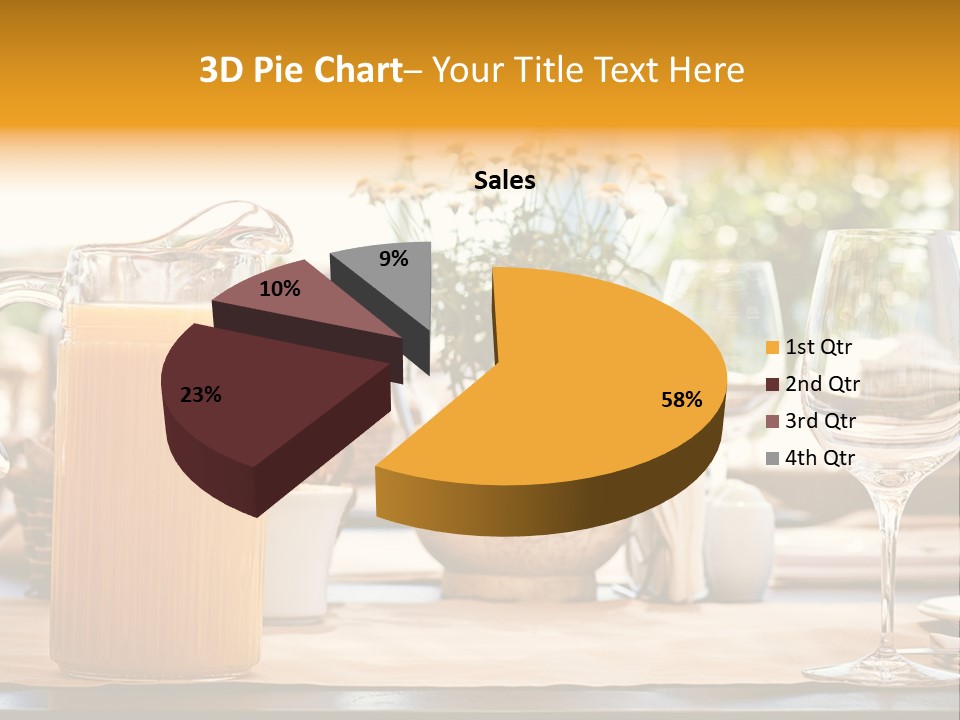 Romance Wineglasses Outside PowerPoint Template