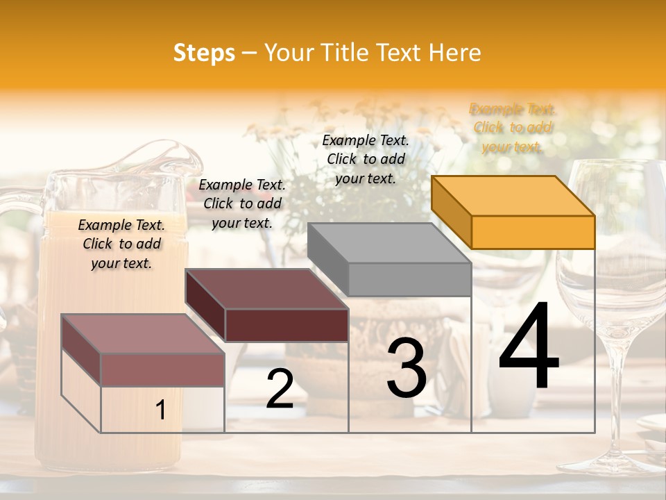 Romance Wineglasses Outside PowerPoint Template