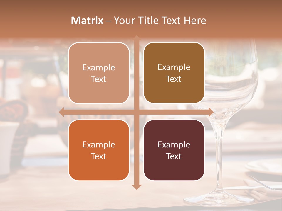 Wine Glass Cloth Luxury PowerPoint Template