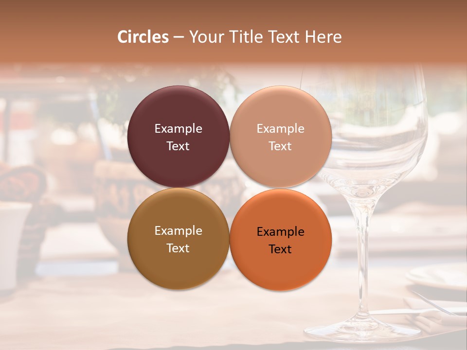 Wine Glass Cloth Luxury PowerPoint Template