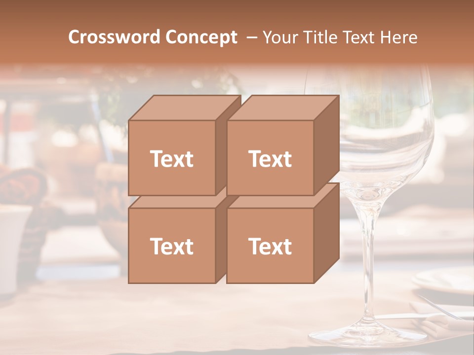 Wine Glass Cloth Luxury PowerPoint Template