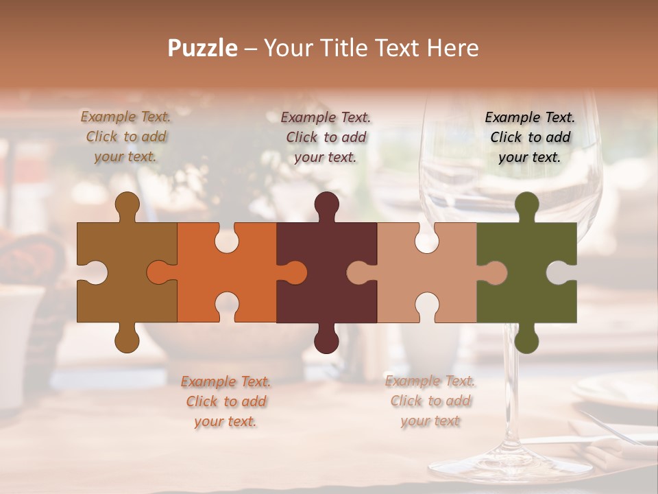 Wine Glass Cloth Luxury PowerPoint Template