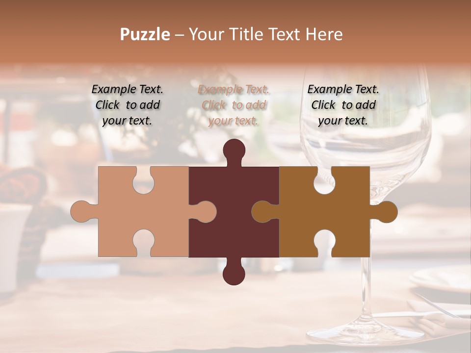 Wine Glass Cloth Luxury PowerPoint Template