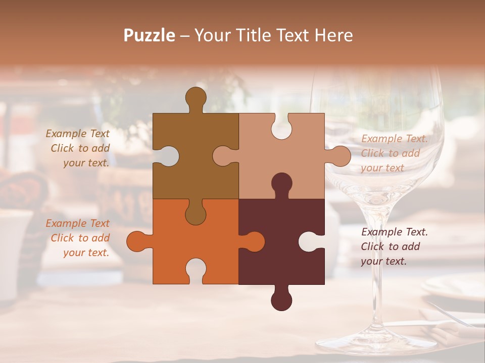 Wine Glass Cloth Luxury PowerPoint Template