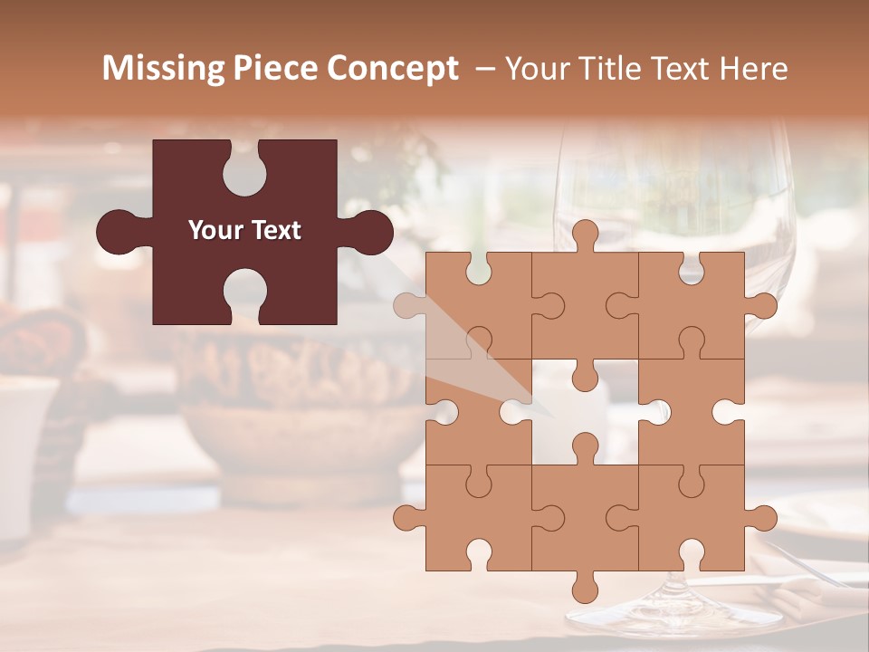 Wine Glass Cloth Luxury PowerPoint Template