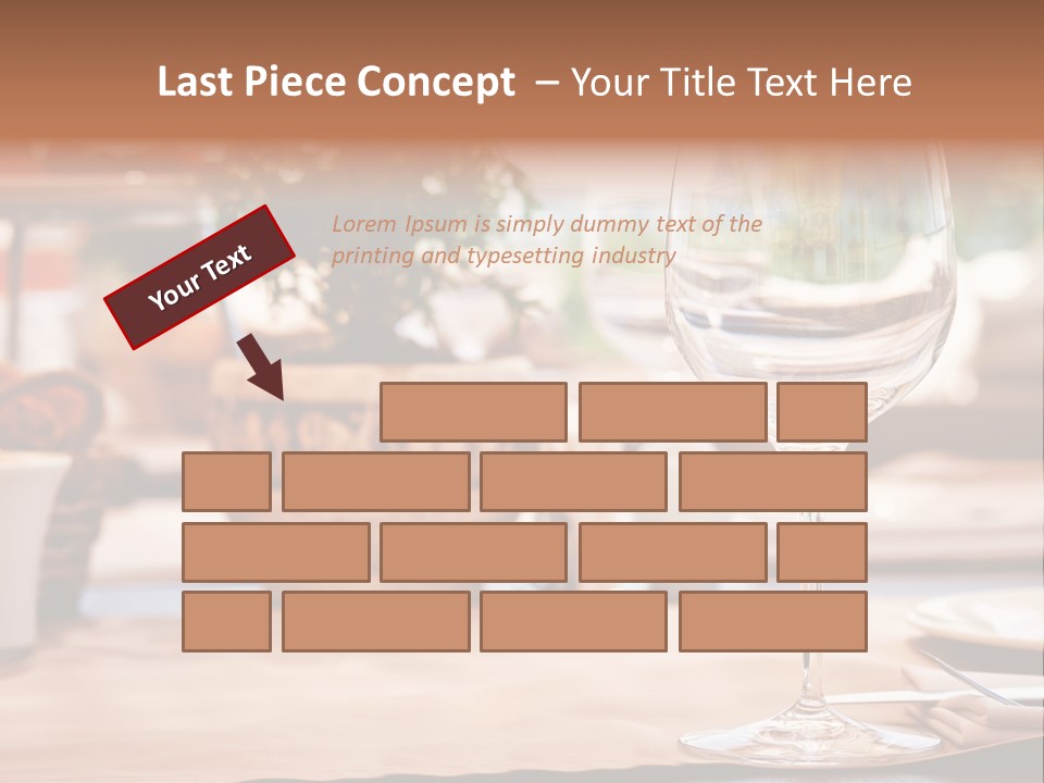 Wine Glass Cloth Luxury PowerPoint Template