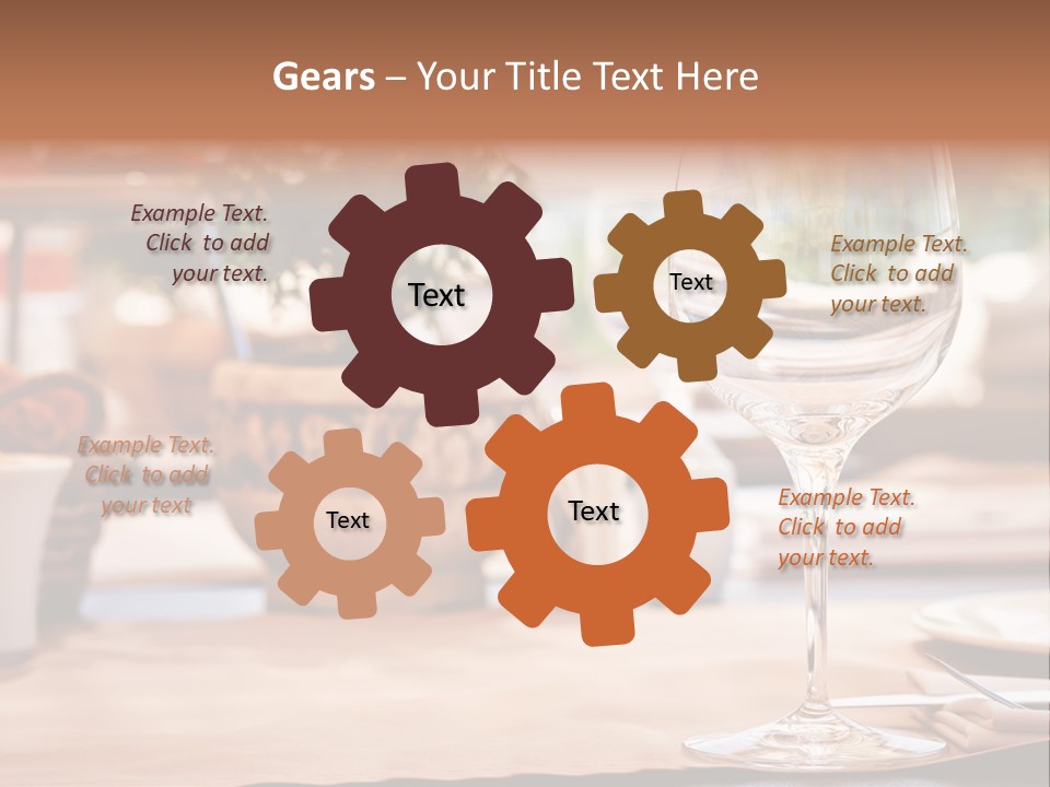 Wine Glass Cloth Luxury PowerPoint Template