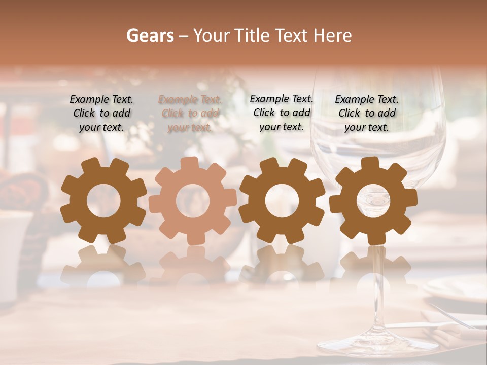 Wine Glass Cloth Luxury PowerPoint Template