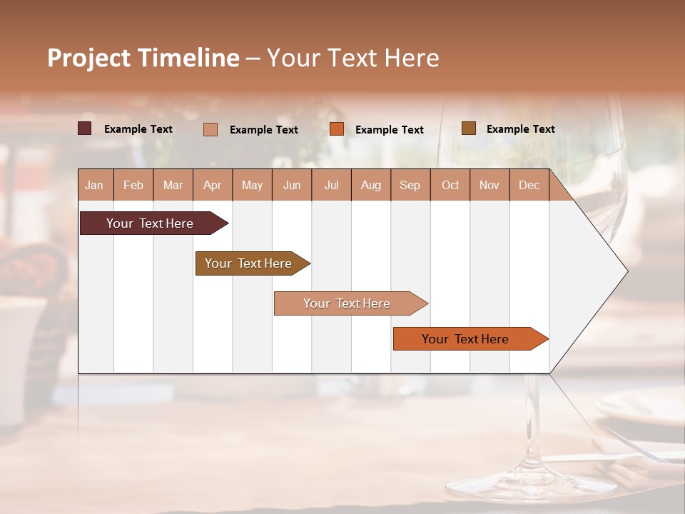 Wine Glass Cloth Luxury PowerPoint Template