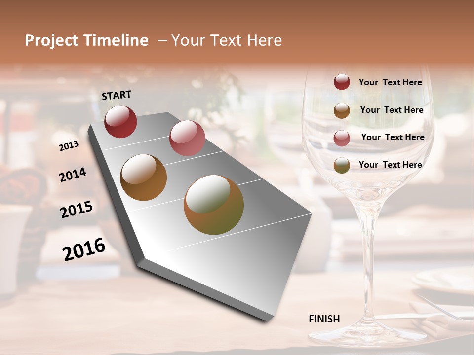 Wine Glass Cloth Luxury PowerPoint Template