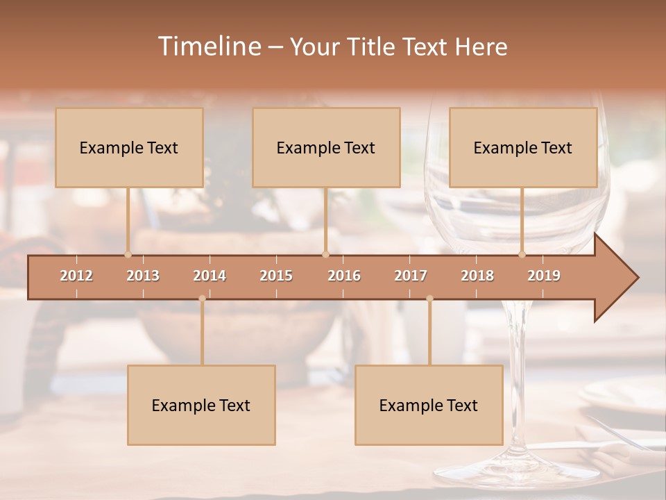 Wine Glass Cloth Luxury PowerPoint Template