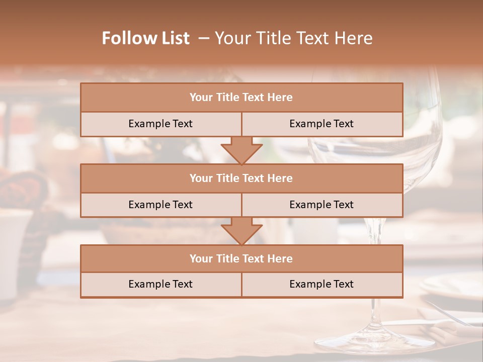 Wine Glass Cloth Luxury PowerPoint Template