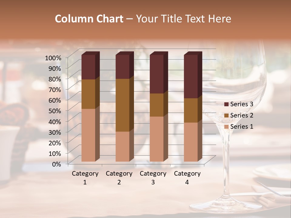 Wine Glass Cloth Luxury PowerPoint Template