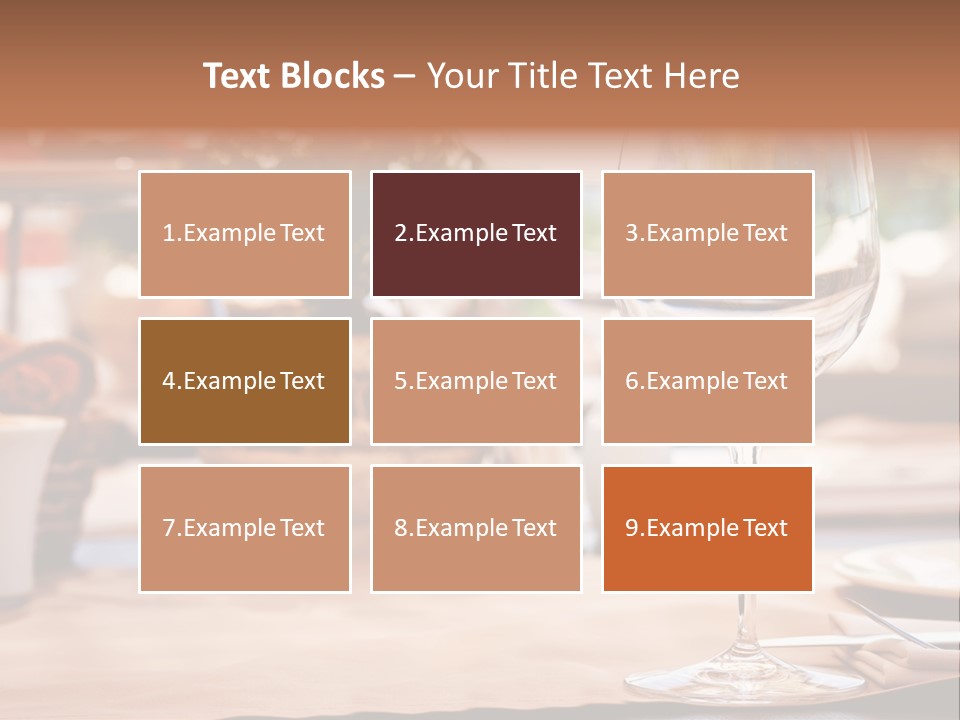 Wine Glass Cloth Luxury PowerPoint Template