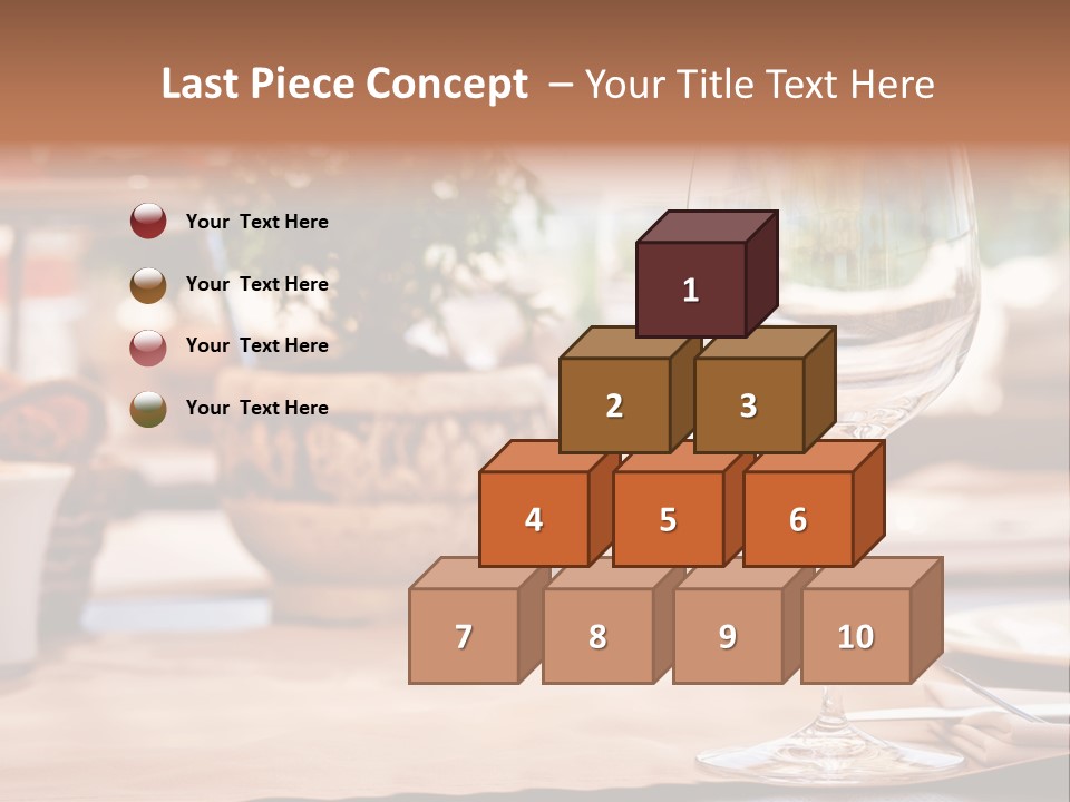 Wine Glass Cloth Luxury PowerPoint Template