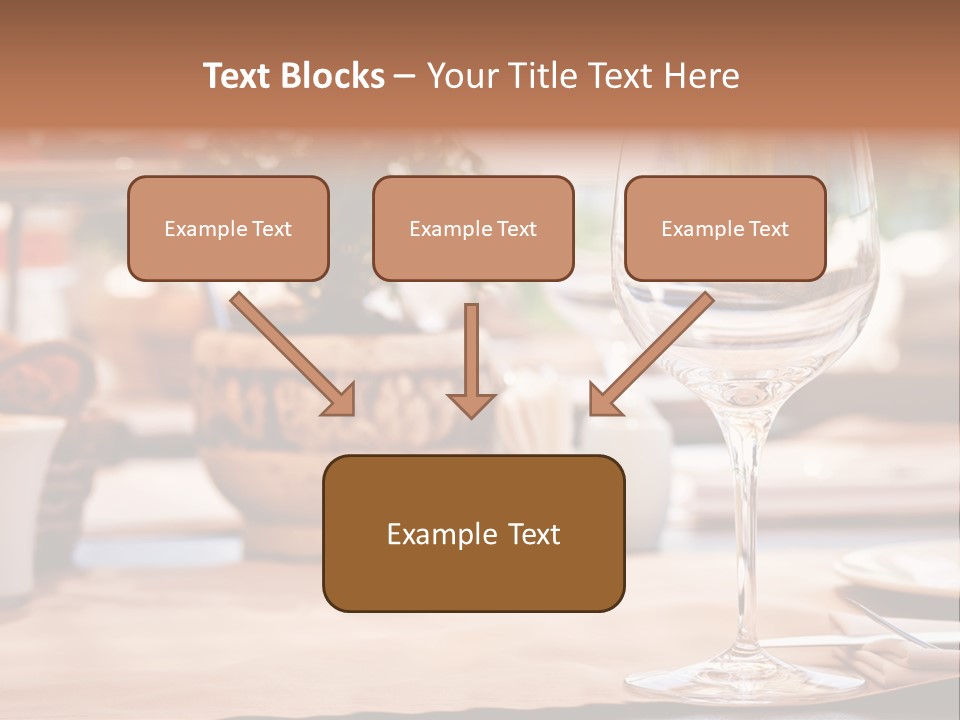 Wine Glass Cloth Luxury PowerPoint Template