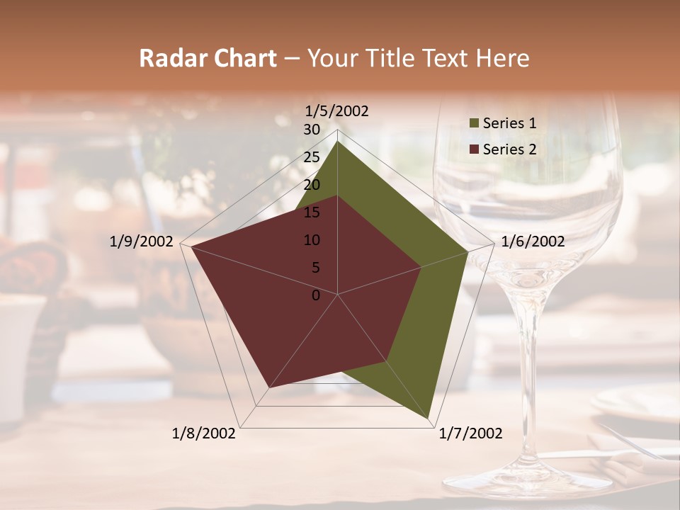 Wine Glass Cloth Luxury PowerPoint Template