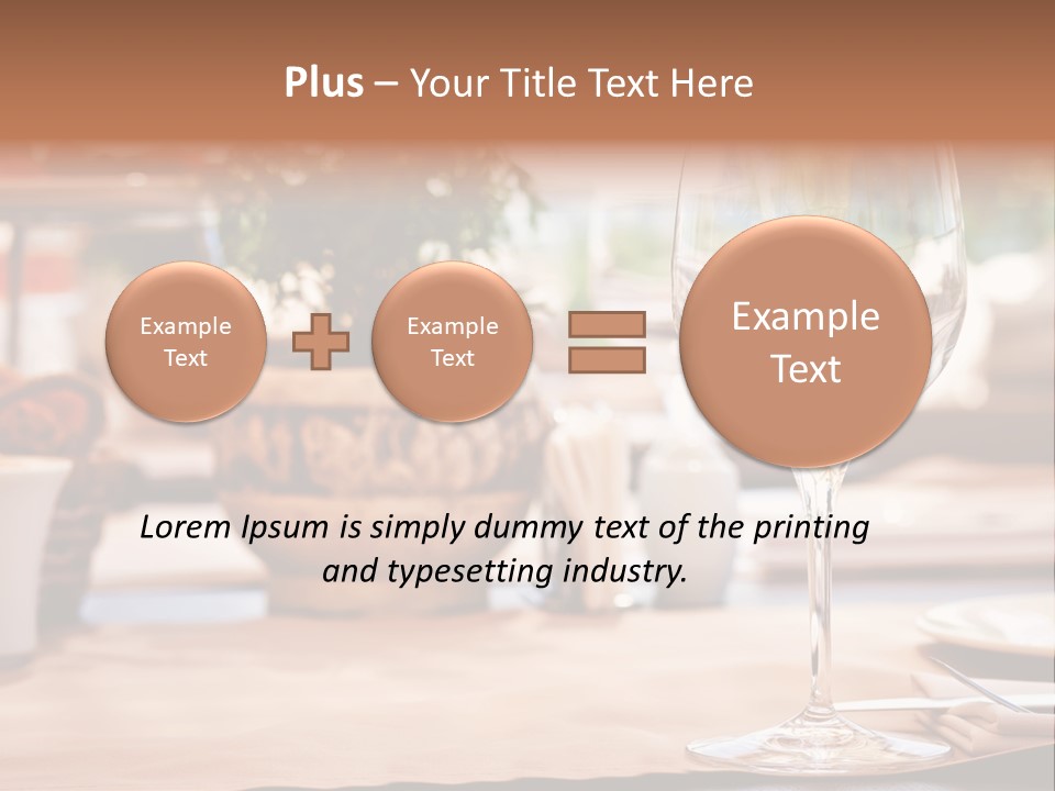 Wine Glass Cloth Luxury PowerPoint Template