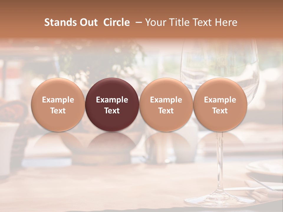 Wine Glass Cloth Luxury PowerPoint Template