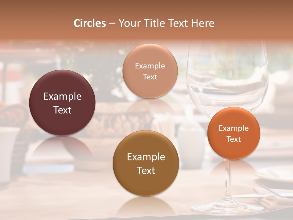 Wine Glass Cloth Luxury PowerPoint Template