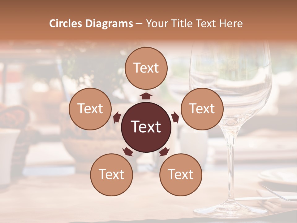 Wine Glass Cloth Luxury PowerPoint Template