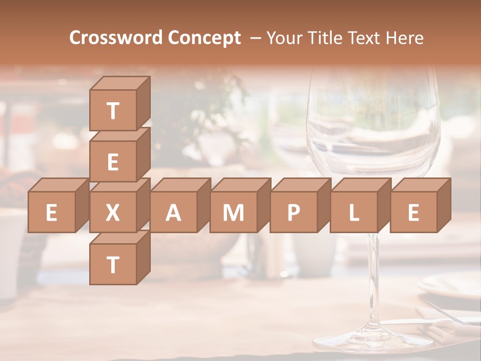 Wine Glass Cloth Luxury PowerPoint Template