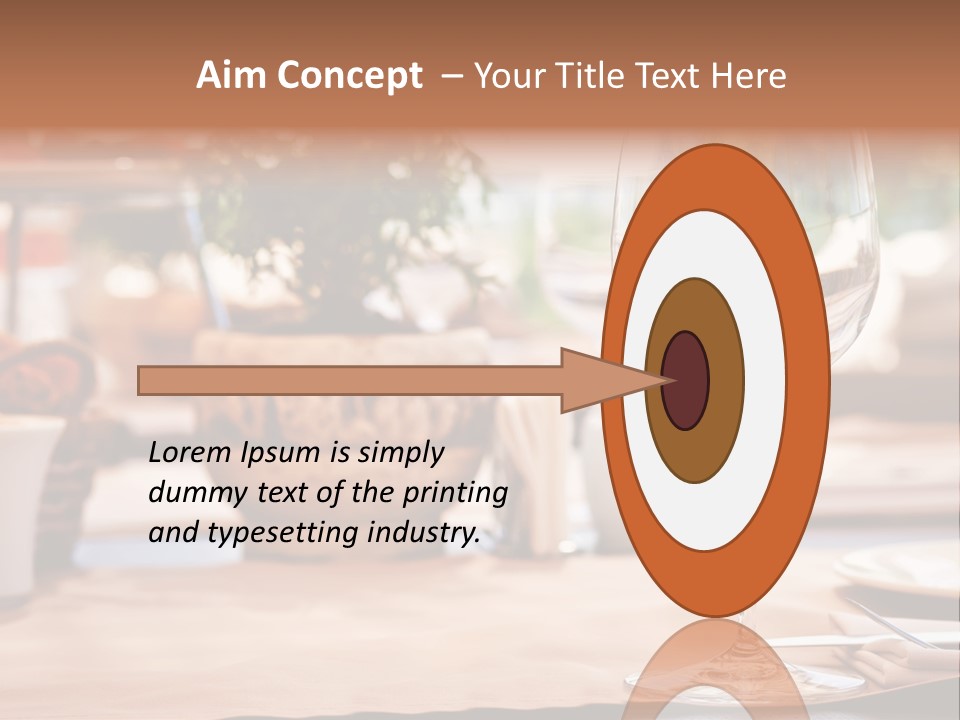 Wine Glass Cloth Luxury PowerPoint Template