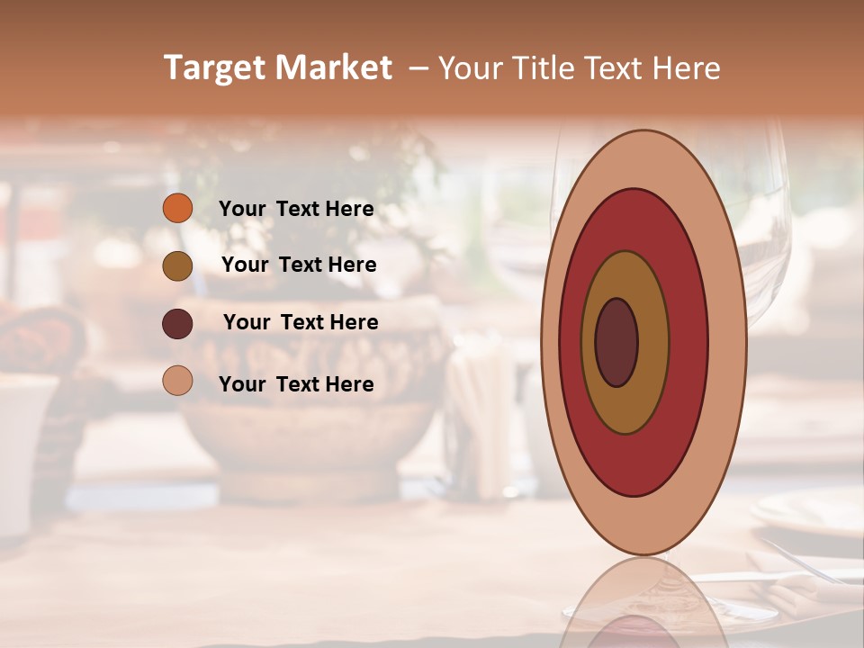 Wine Glass Cloth Luxury PowerPoint Template